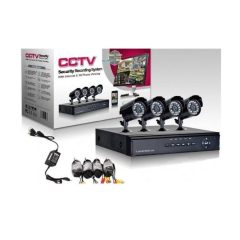 CCTV 4 kamerás KOMPLETT MEGFIGYELŐ RENDSZER